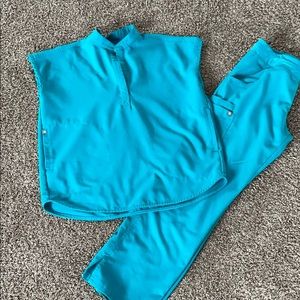 FIGS limited edition teal set